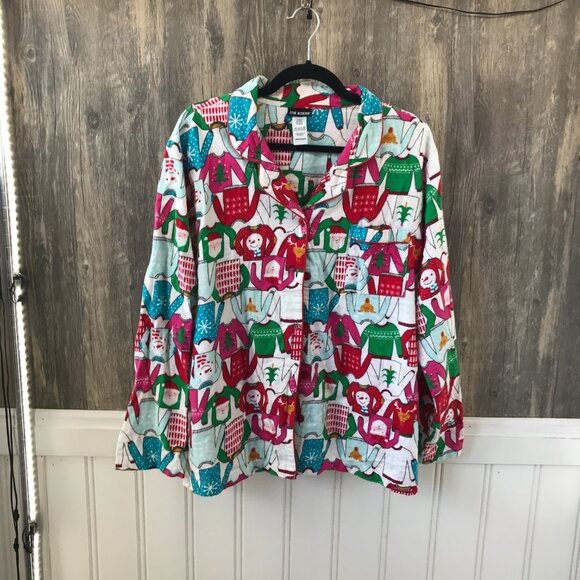 Joe Boxer 100% cotton flannel Christmas PJ set size L - Picture 3 of 5